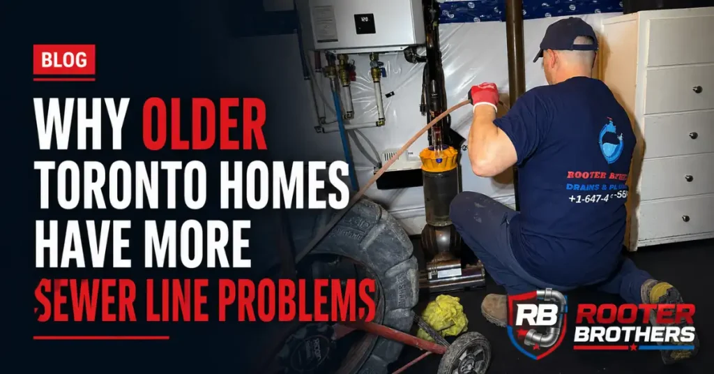 Why Older Toronto Homes Have More Sewer Line Problems
