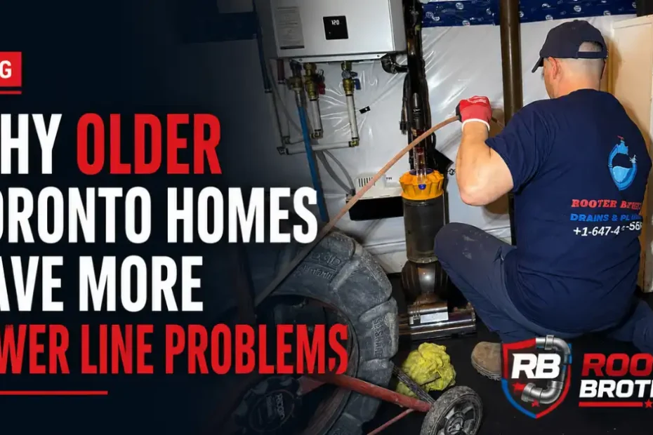 Why Older Toronto Homes Have More Sewer Line Problems