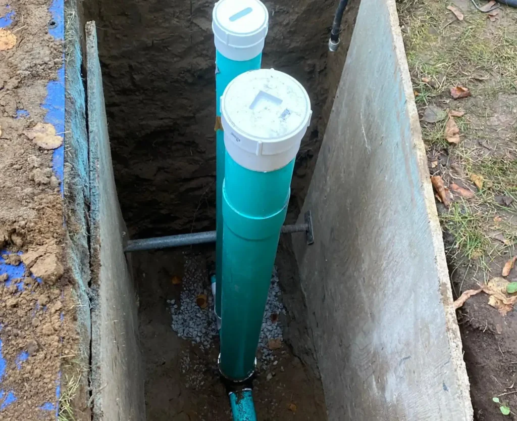 sewer cleanout installation