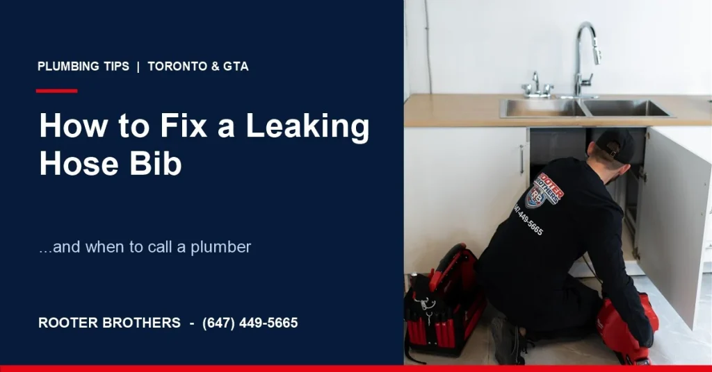 How to fix a leaking hose bib, Rooter Brothers plumbing tips for Toronto